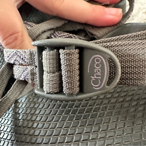 Chaco W11 Womens ZX/2 Yampa Gray/ Purple Straps Toe Loop Sandals Shoe hiking - Picture 2 of 5
